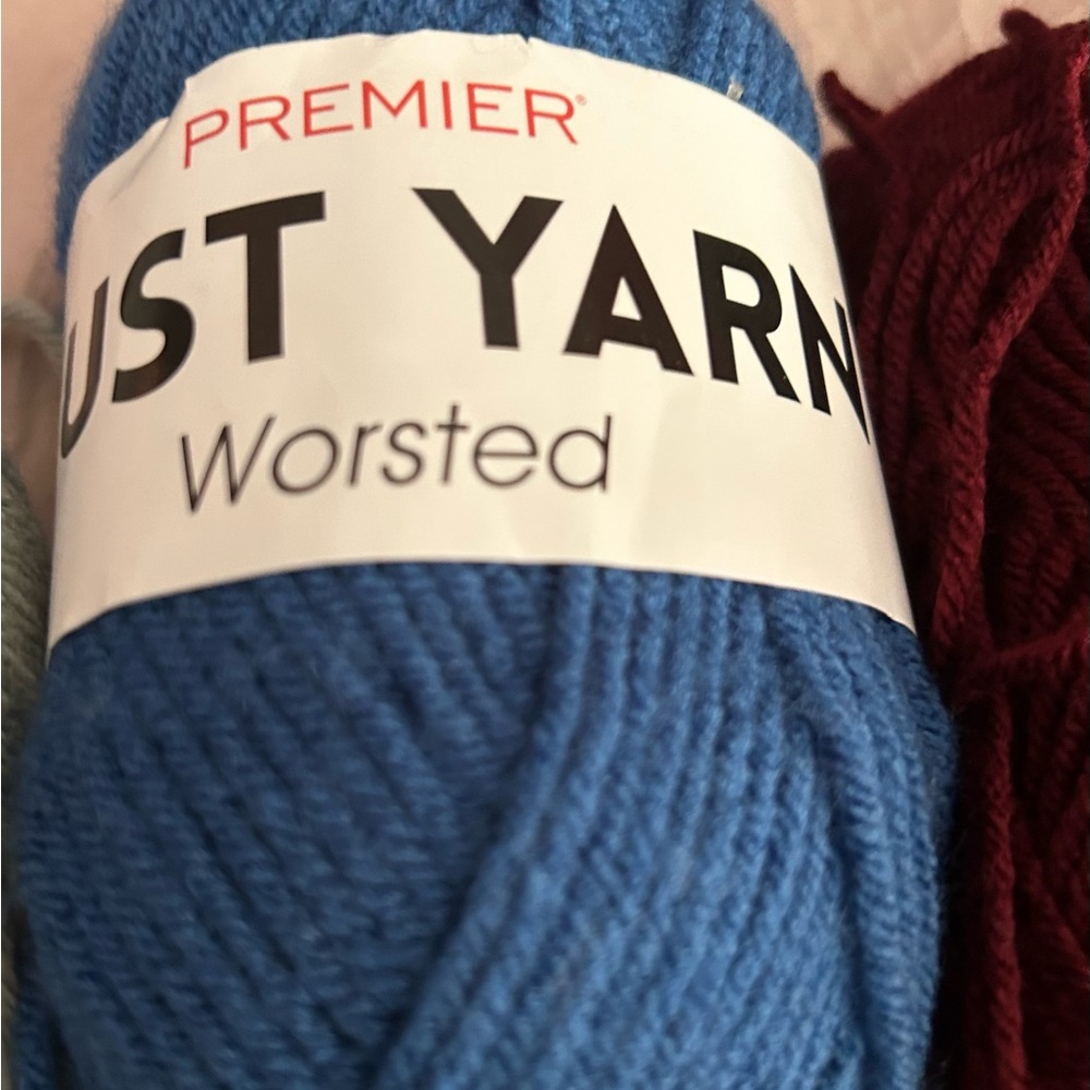 LOT Of 3 Mixed Premier JUST YARN  Worsted 2.11 oz / Skein* - 1 Just Chenille - Picture 3 of 11